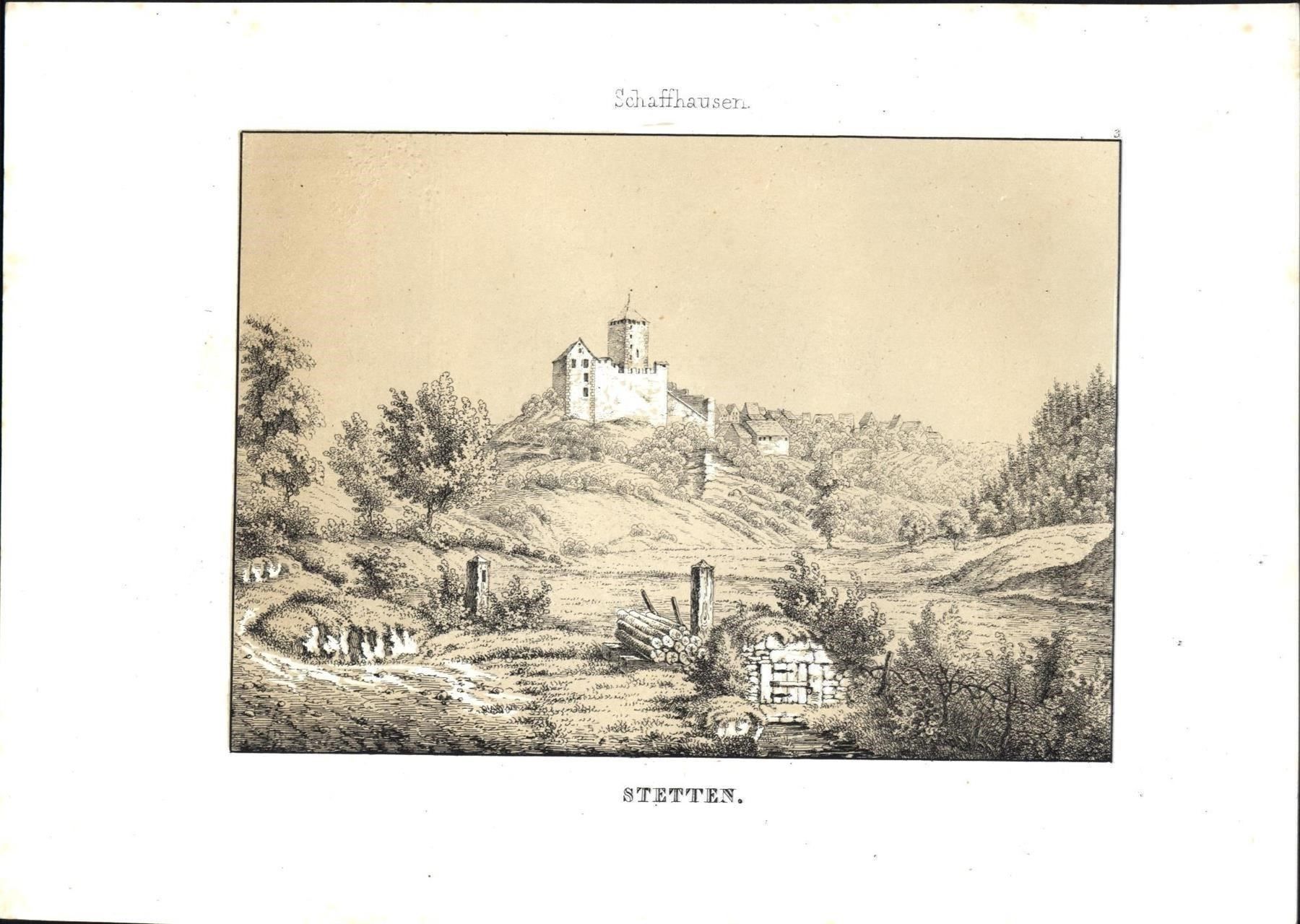 Incisioni: Stetten von Wagner 1840 – Usato da Rafz venduto da Helvet32