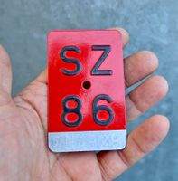 Velonummer SZ von 1986 - Schwyz Nr 4929 aufeinanderfolgend