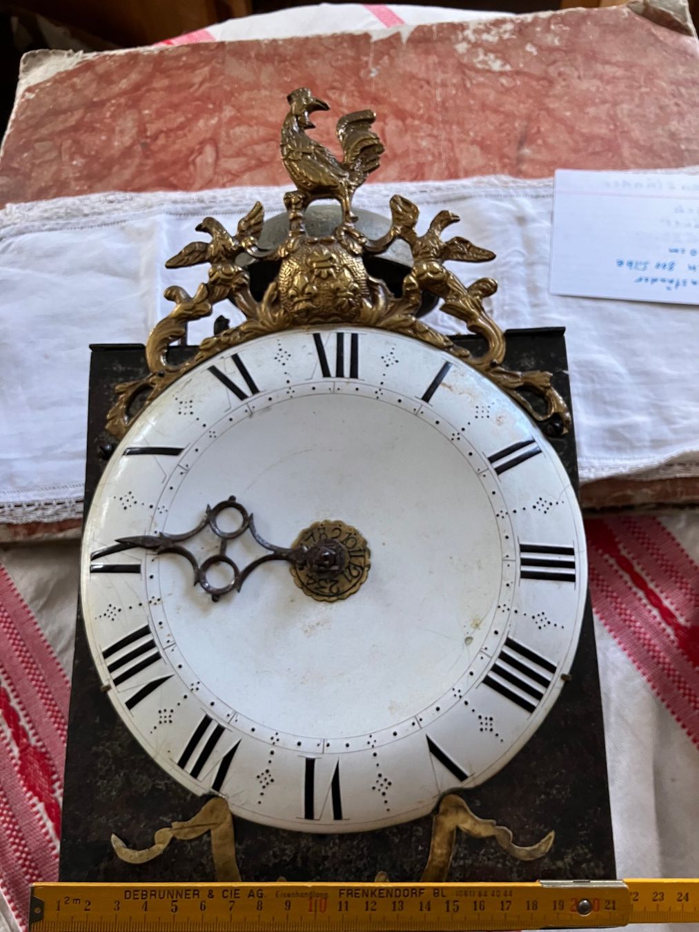 Orologi: Morbier, Morez , Coque Uhr , Einzeiger , Text lesen – Usato da Pfäffikon ZH venduto da Einarrolf