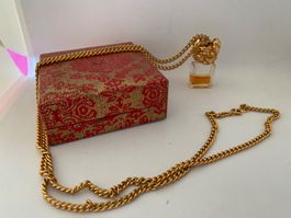 Collier doré ancien avec parfum
