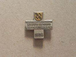 Abzeichen GL - GR Schwingfest Schwingen Niederurnen GL 1974