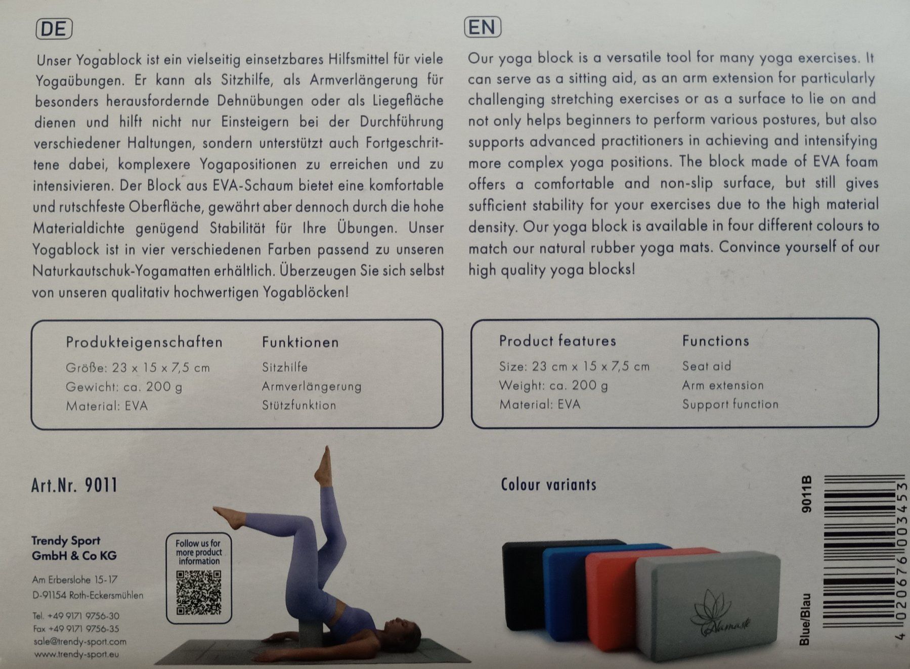 Hometrainer: Yogablock – Nuovo e nell'imballaggio originale da Eischoll venduto da Morlomor 1