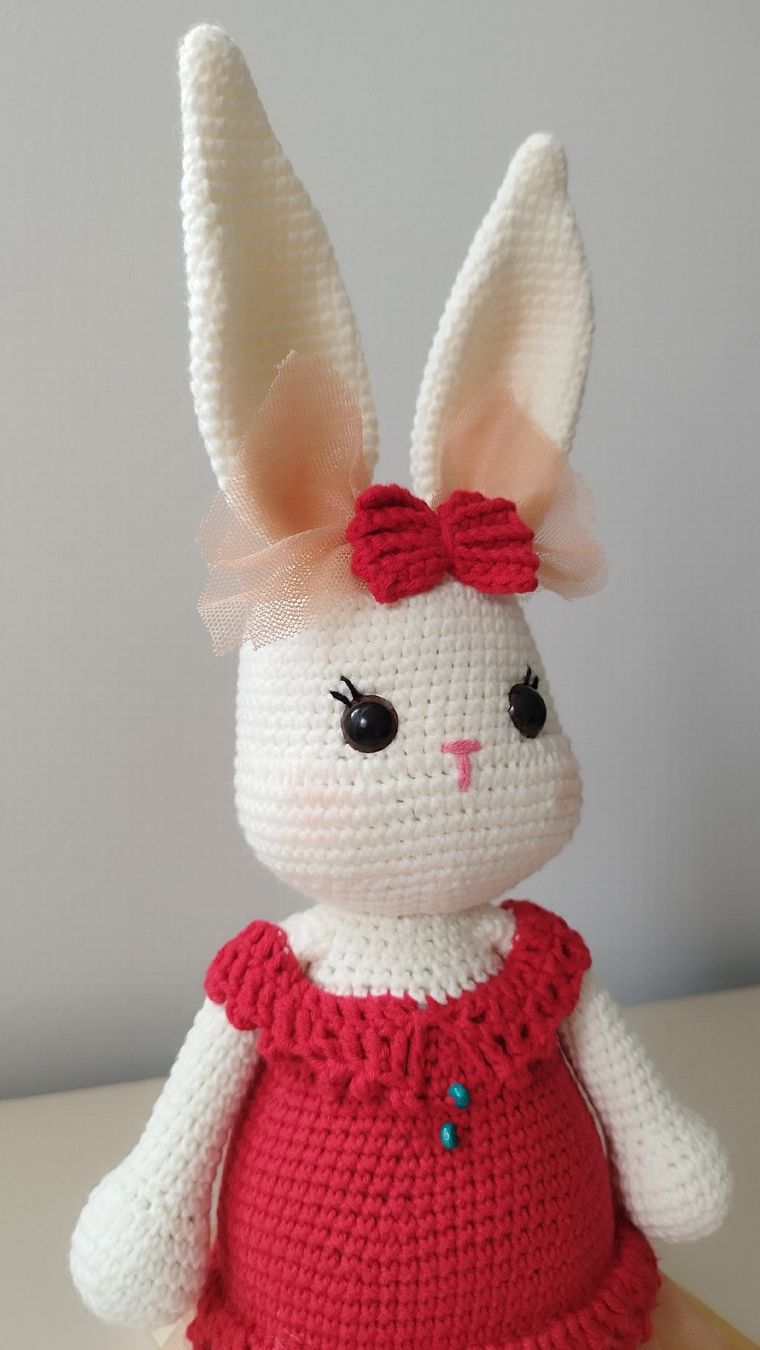 Bambole: Handmade Crochet Bunny Doll, New - Gift for Easter! 42cm – Nuovo e nell'imballaggio originale da Arnex-sur-Orbe venduto da can_97vn 4