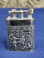 Antikes Feuerzeug mit Relief alt guter Zustand 800 Silber