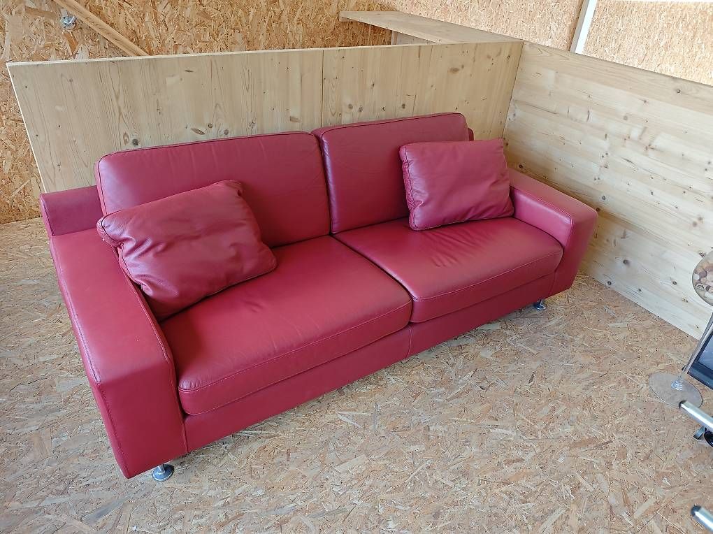 Pfister Sofas: Sofa Echtleder Möbel Pfister – D'occasion à Neudorf par RS_handwaerch77