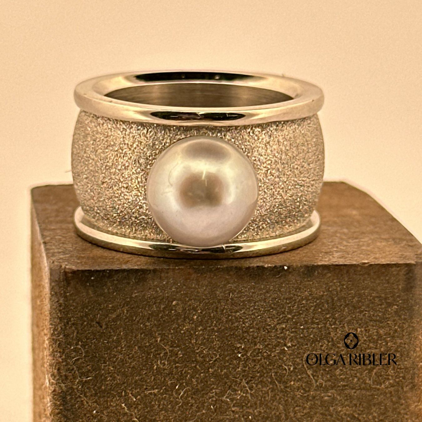 Olga Ribler Anelli: Perlen Ring Edelstahl Grösse 56 – Nuovo (secondo la descrizione) da Luzern venduto da Schmuckoutlet 3