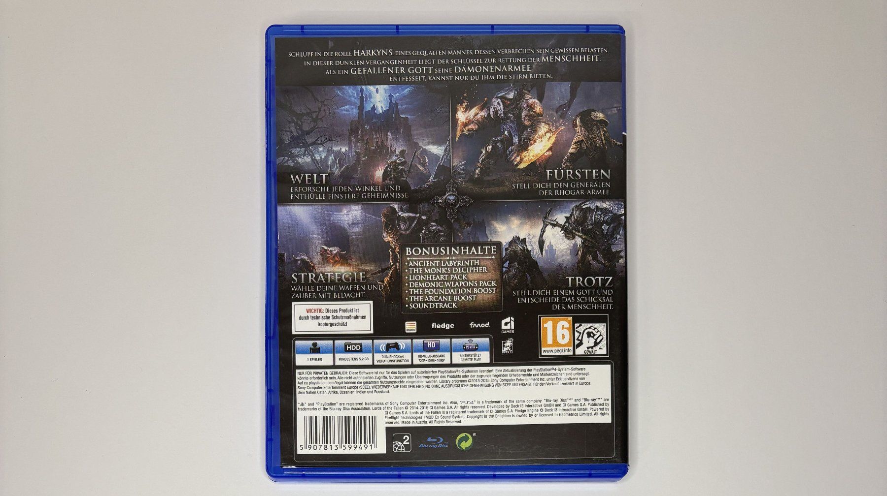Giochi: PS4 - Lords of the Fallen – Usato da Allschwil venduto da Bullach 2