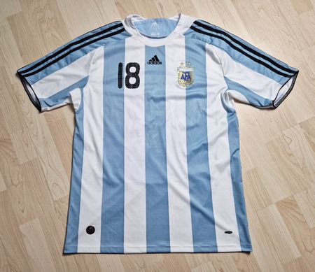 Adidas 2008 Argentinien Trikot Messi Grösse XL