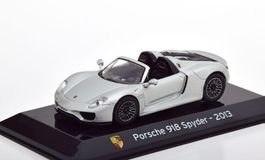 Porsche 918 Spyder 2013-2015 silber met.     1:43 von Altaya