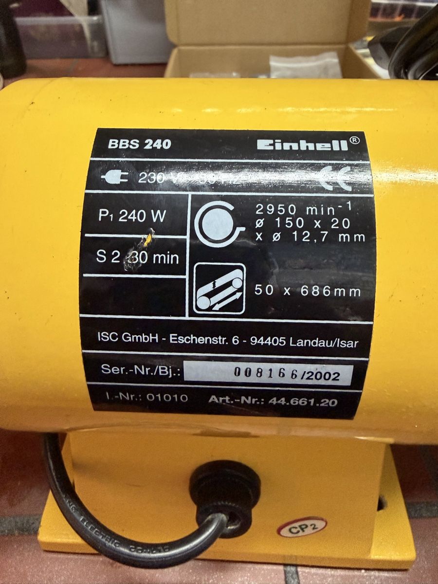 Einhell Smerigliatrici & Lucidatrici: Einhell Bavaria BBS 240 Schleifmaschine – Usato da Beinwil am See venduto da Onitsoga1 2