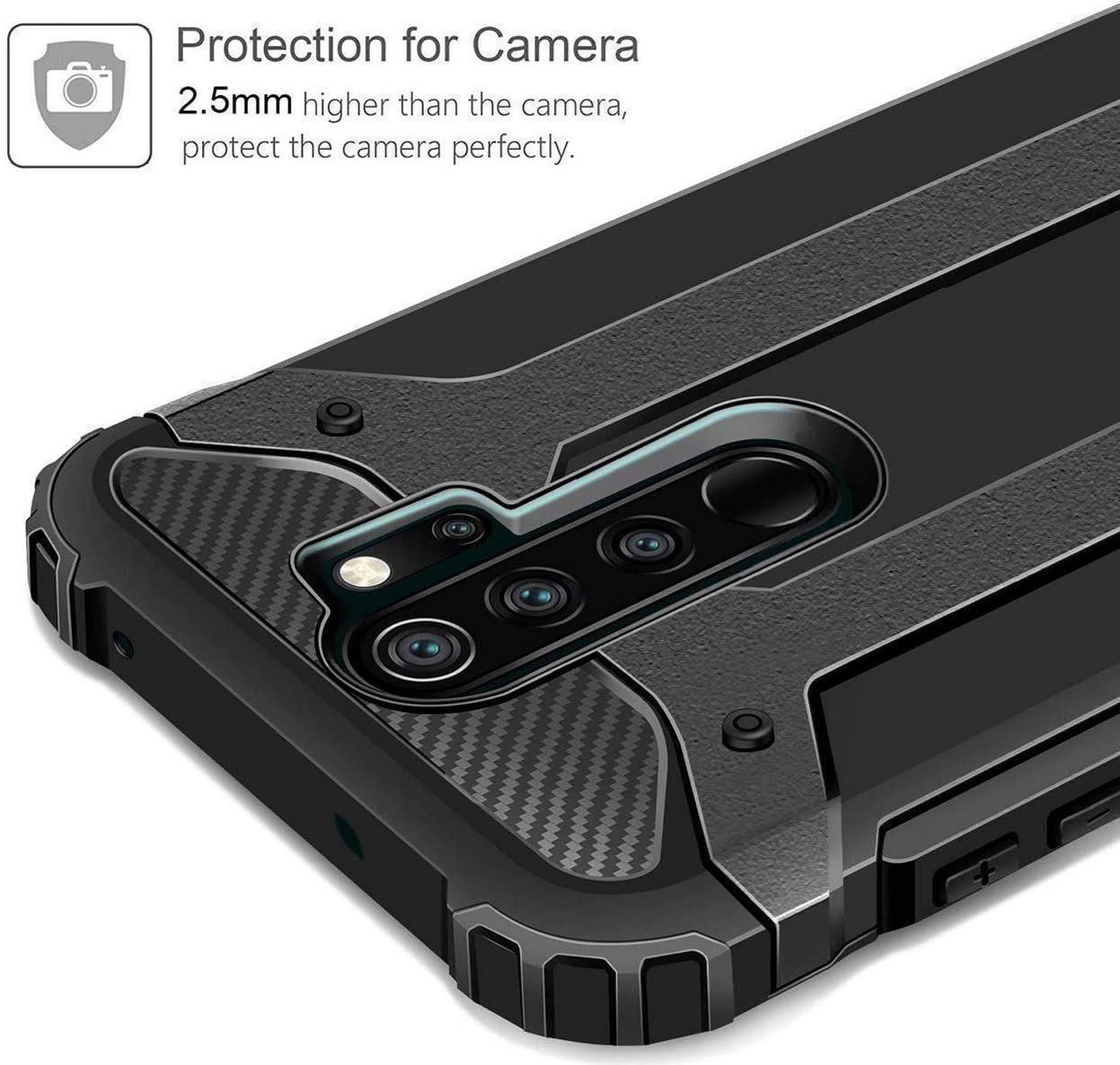 Cover & Protezioni schermo: Xiaomi Redmi Note 8 Pro Hülle Etui Case Cover Coque ROBUST – Nuovo e nell'imballaggio originale da Volketswil venduto da coverandmore 1