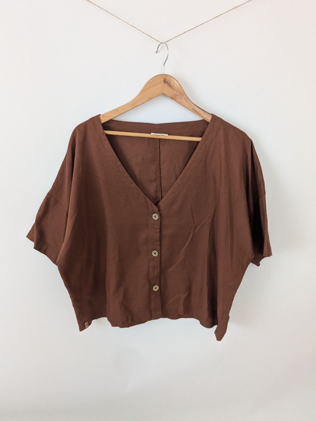 Blusen: Bluse braun Grösse XL Baumwolle Hanf  – Gebraucht aus Rorschach von olg_5qq2 1