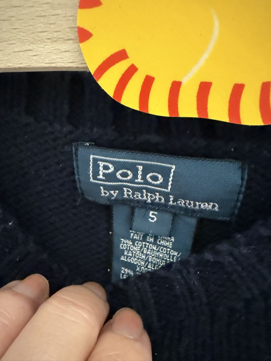 Ralph Lauren Maglioni & Felpe: Ralph Lauren Pulli Gr. 5, Dunkelblau mit Ellbogenflicken – Usato da Ebikon venduto da InesUndElf 2