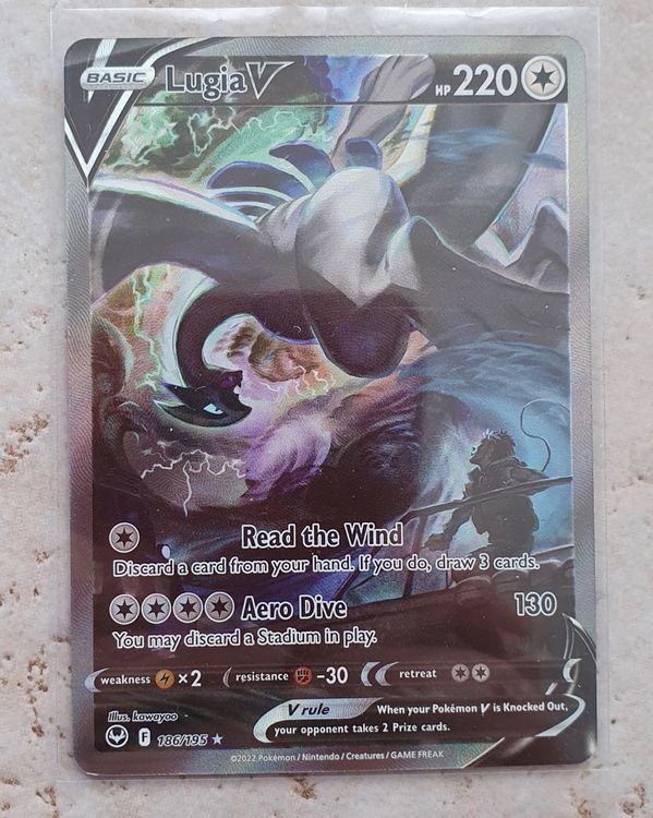 Lugia V ALT ART 186/195 Silver tempest Fullart Pokemon Acheter sur