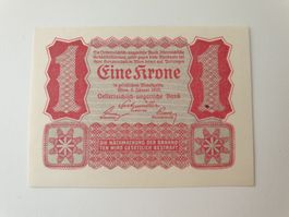 🇦🇹 Austria-Hungary 1 Krone 1922 Perfect UNC