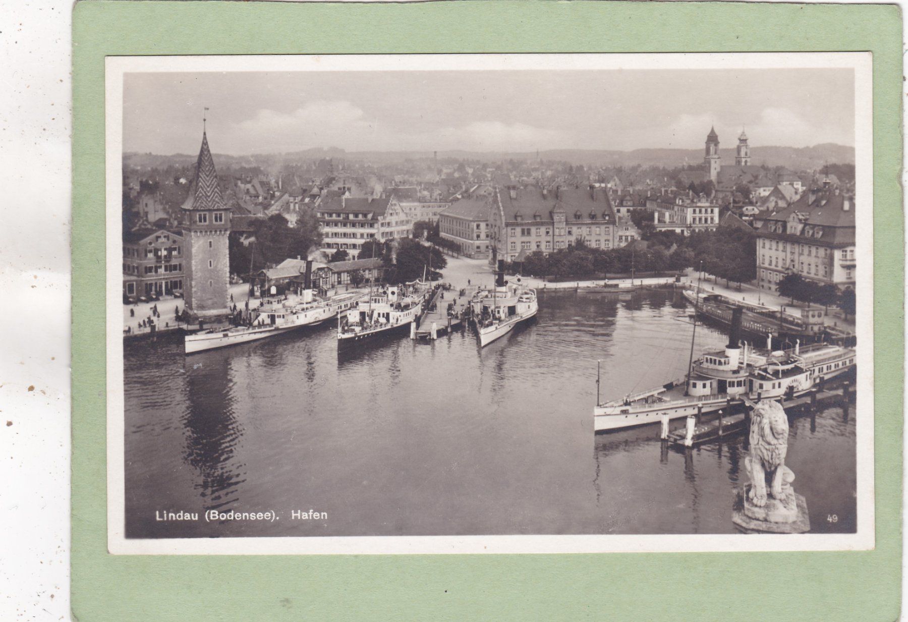 Cartoline postali: Deutschland Lindau Hafen Schiffe – Usato da Herisau venduto da Lisegrat2008