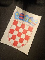 Kroatischer Wappensticker / Aufkleber neuwertig!