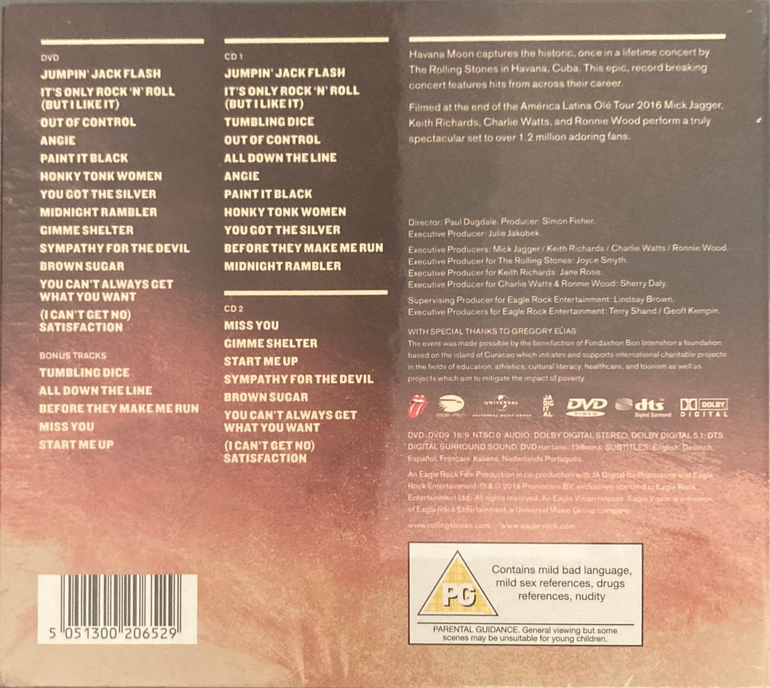 CD: THE ROLLING STONES - HAVANA MOON – Nuovo e nell'imballaggio originale da Poliez-Pittet venduto da Newtown-Records 1