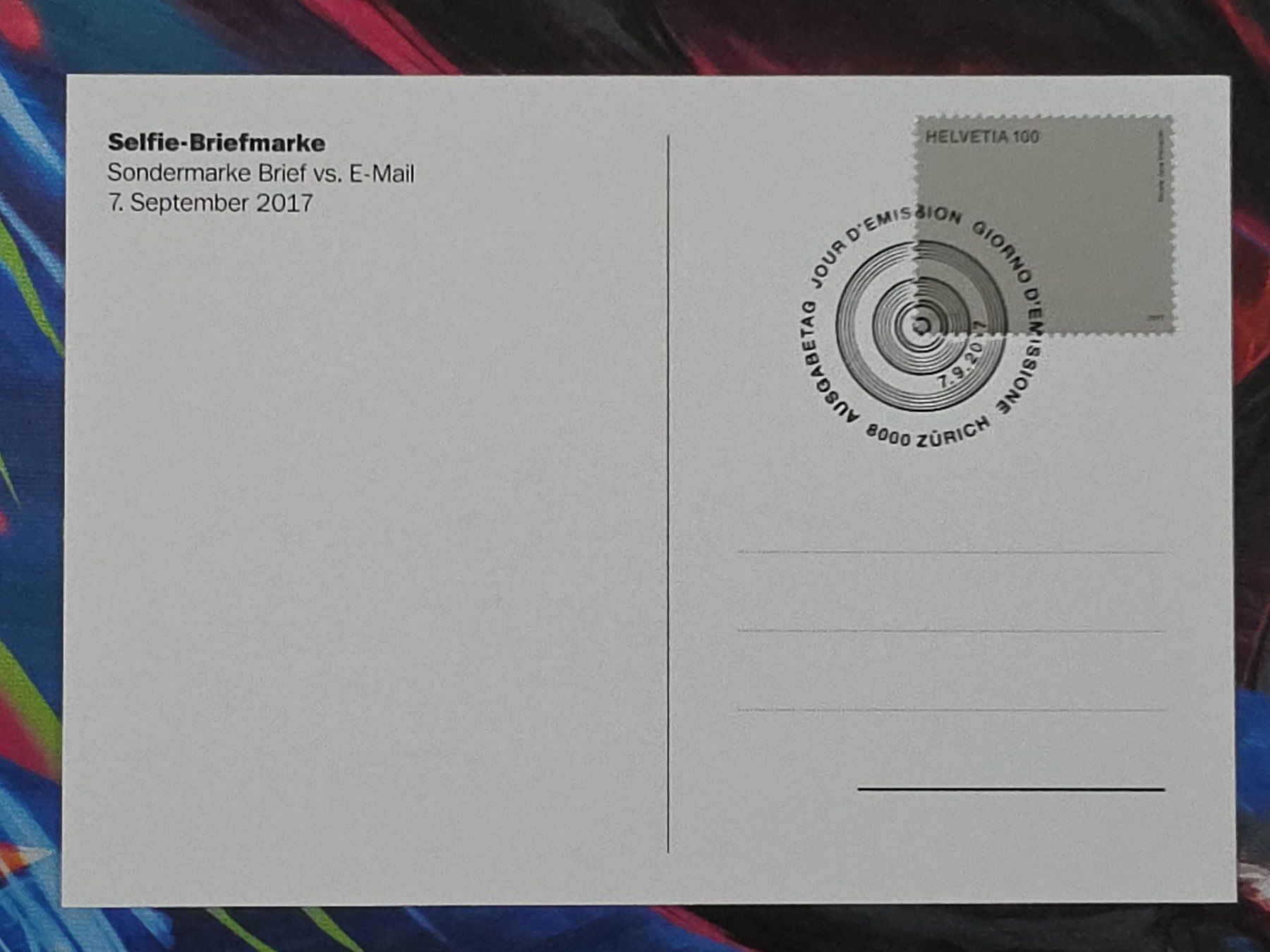 Cartoline postali: CL26 Carte Postale + Timbre Suisse 2017 – Usato da Cousset venduto da Patrick_Collections 1
