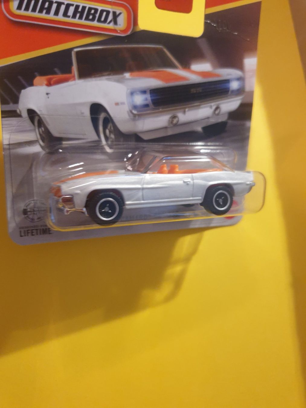 Matchbox Modellini d'auto: Matchbox 1969 CAMARO SS 396 – Nuovo e nell'imballaggio originale da Oftringen venduto da Rotor 4