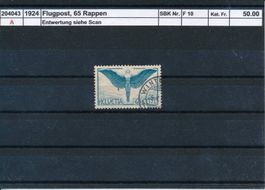 1924 Flugpost - 65 Rp., gestempelt