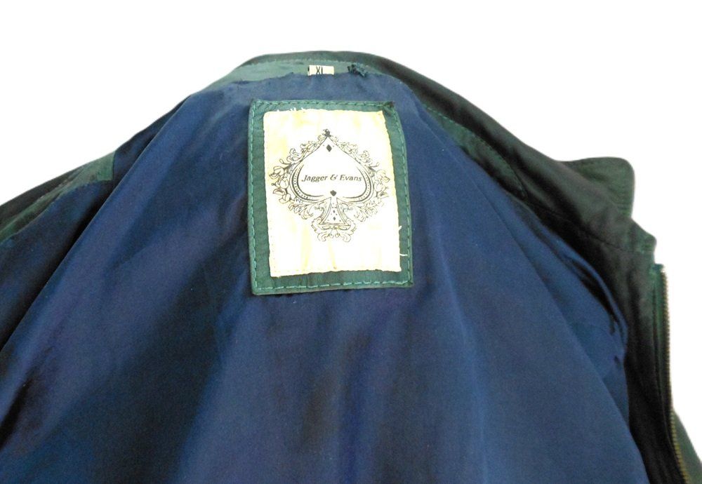 Giacche: Gr. 40 / 42 JAGGER & EVANS weiche ECHT Lederjacke dunkelgrün – Usato da Basel venduto da FRAU.ZAUBER.MOND 6