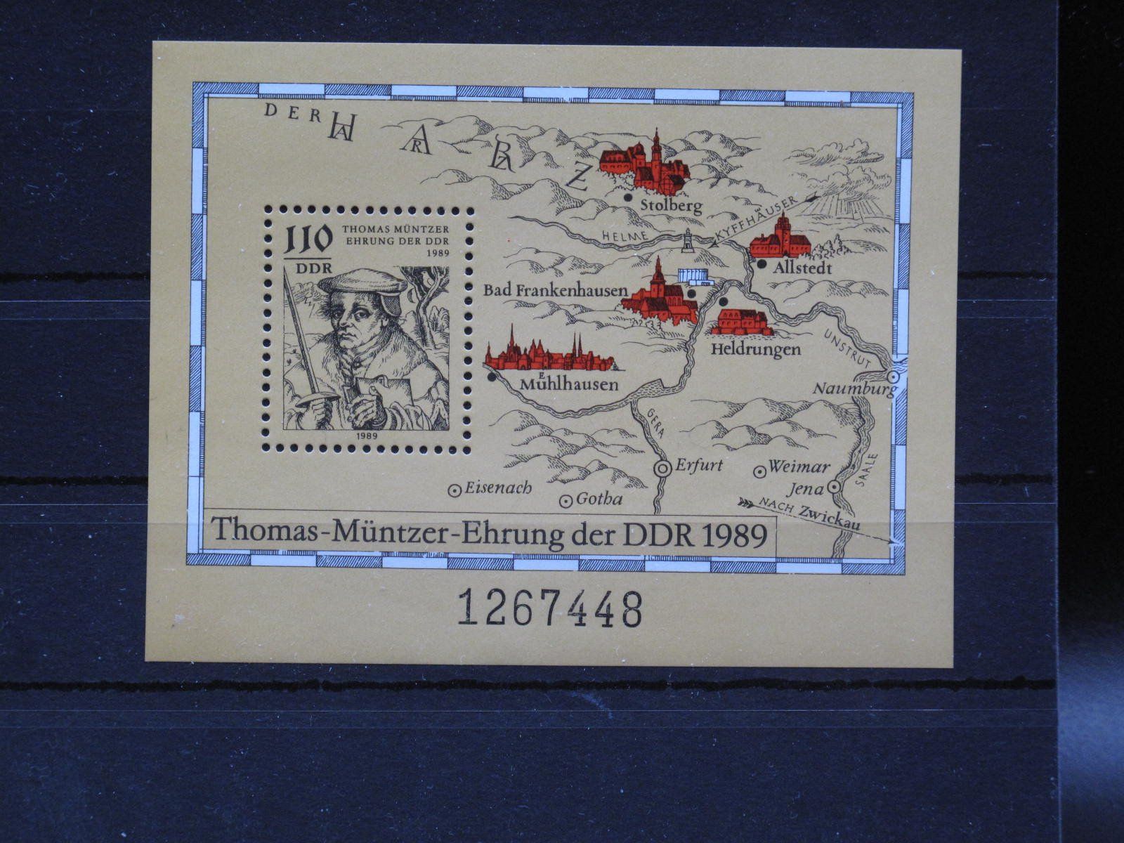 Tutti i francobolli: DDR 1989  Block 97 ** – Usato da Wil SG venduto da fva01