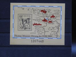 DDR 1989  Block 97 **