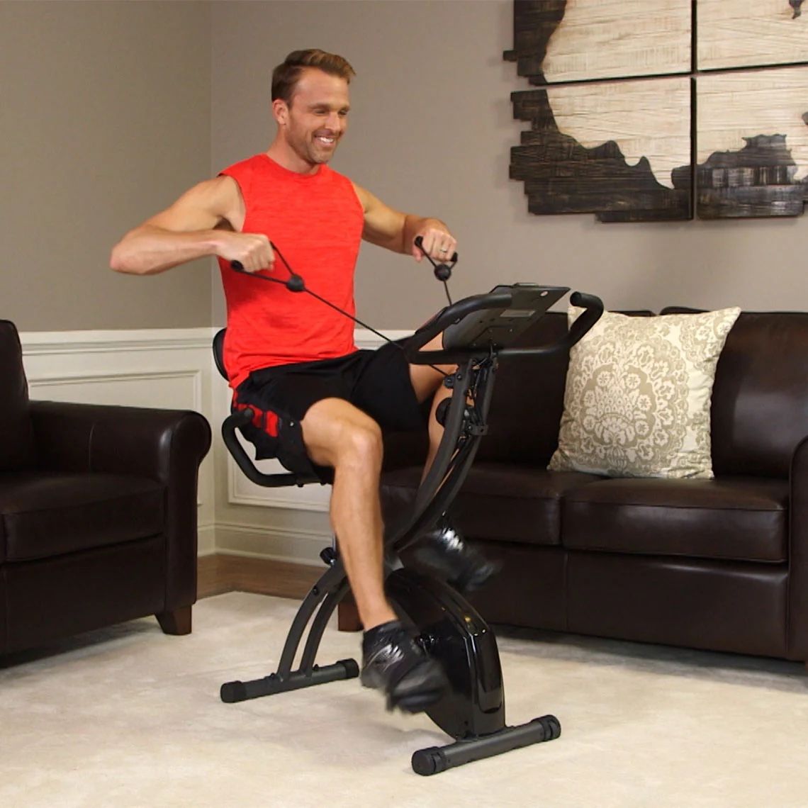 Hometrainer: Heimtrainer klappbar mit Widerstandsbändern schwarz – Usato da Wädenswil venduto da limesa 1