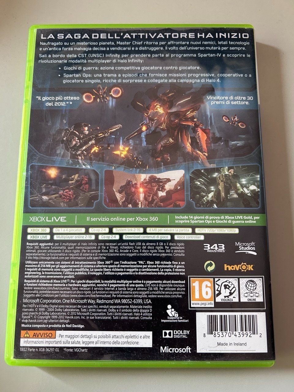 Microsoft Giochi: Halo 4 Xbox 360 – Usato da Giubiasco venduto da LorisVale 1