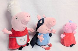 3x Peppa Wutz - Peppa Pig - Plüschtier - Plüsch Figur