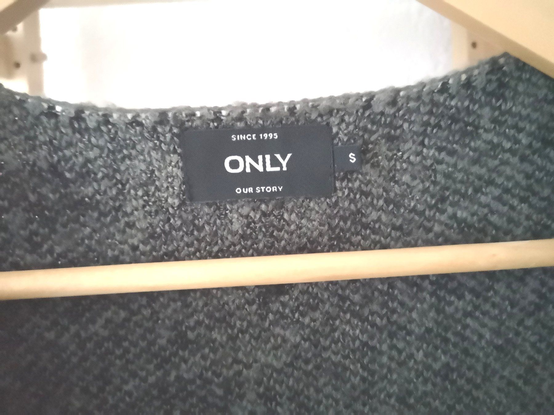 Only Giacche: ONLY elegante lange Strickjacke Gr. S oliv mit Muster – Nuovo (secondo la descrizione) da Münsingen venduto da Nik_und_Kat 2