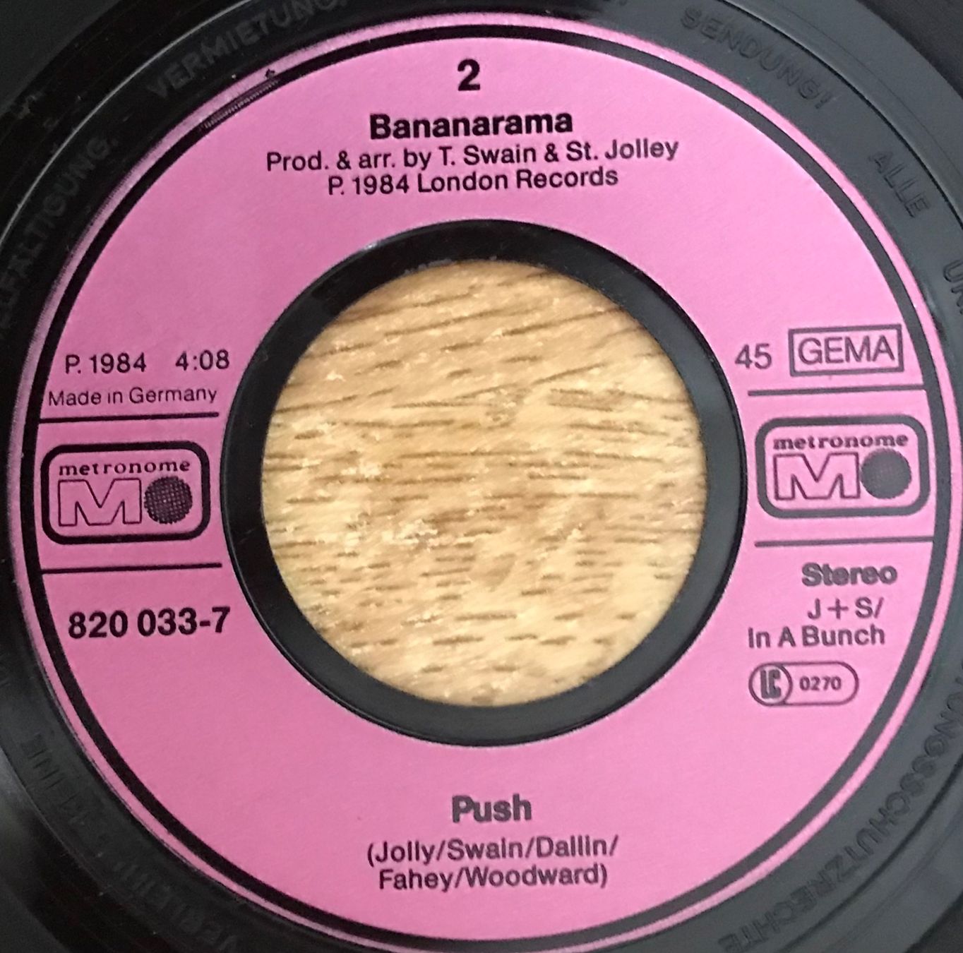Dischi in vinile: BANANARAMA - ROBERT DE NIRO'S WAITING... – Usato da Bussigny venduto da vinyl-pas-cher 3
