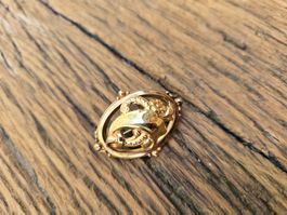 Schmuck: Modeschmuck vintage double, Brosche Nr. 5