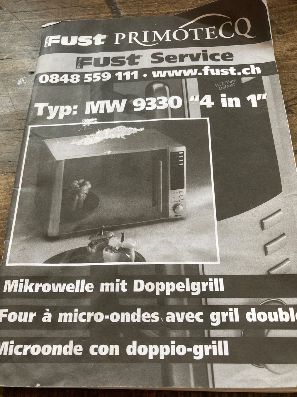 Fust Elettrodomestici da cucina: Mikrowelle mit Doppelgrill – Usato da Zürich venduto da Mueschelmau 2