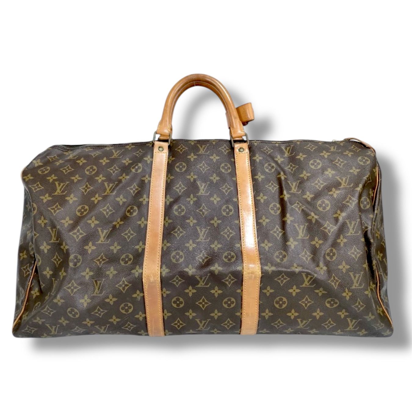 Louis Vuitton Borse: Louis Vuitton Keepall 55 monogram leather bag Ledertasche – Usato da St. Gallen venduto da sourced_limited