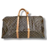 Louis Vuitton Keepall 55 monogram leather bag Ledertasche
