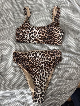 H&M Bikini Leopardenmuster, Gr. 38