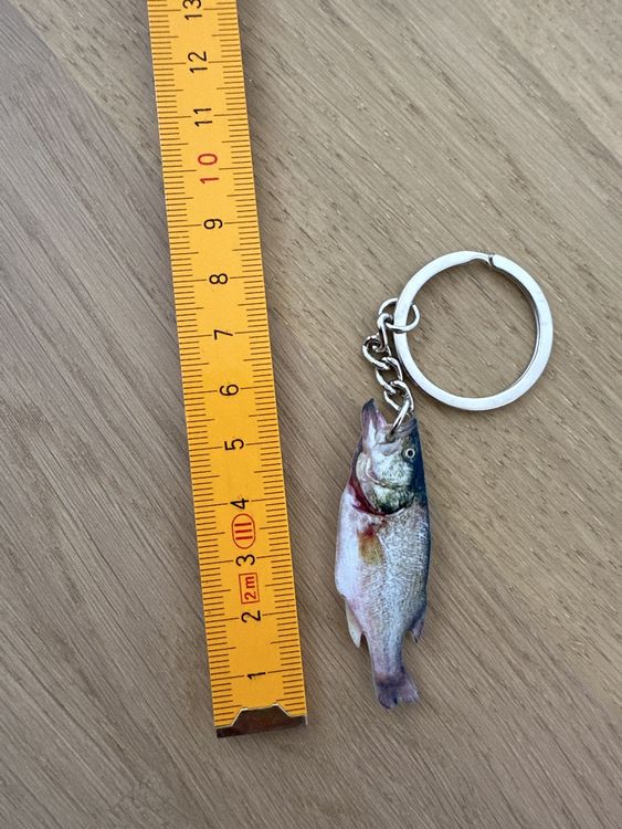 2x Angel Schlüsselanhänger - Fisch Design Aus Acryl, 11,4cm