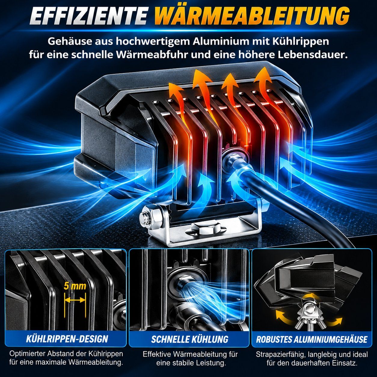 Phares: 2x LED Zusatzscheinwerfer 46W E-geprüft ECE NEU!!! – Neuf avec emballage d'origine à Untersiggenthal par customs 5