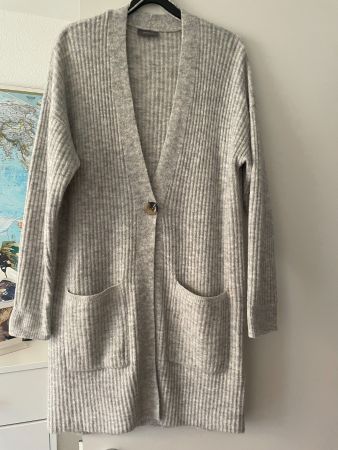 Gilet gris long