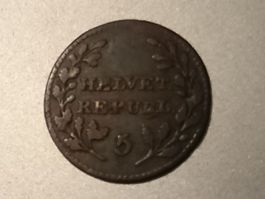 Helvetische Republik: 1/2 Batzen 1802