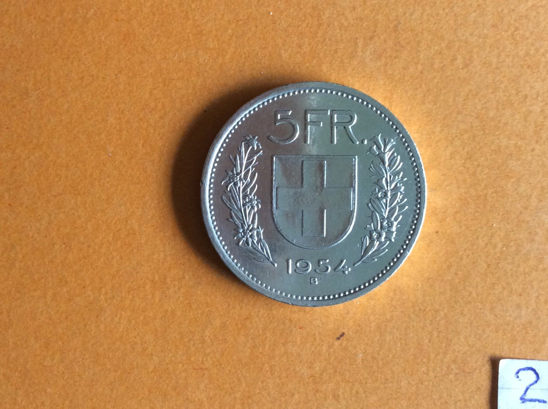 Tutti le monete: 5 francs  1954  Belle – Usato da Genève venduto da pie_fh2d
