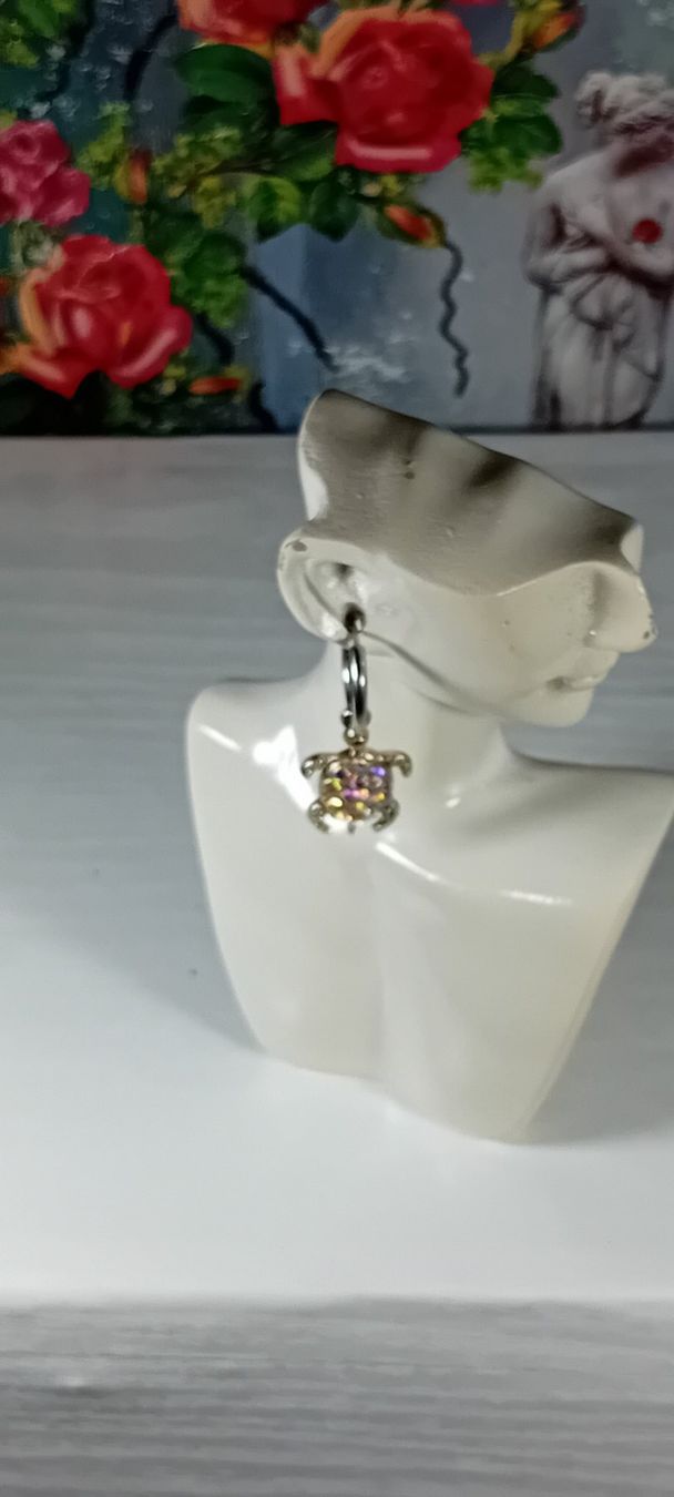Boucles d'oreille: ohrring ein paar edelsthal mit kristall – Neuf (Voir description) à Basel par bij_5hqd 1