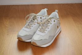 U.S. Polo Assn. Damen Sneaker Weiss/Beige/Gold Grösse 38