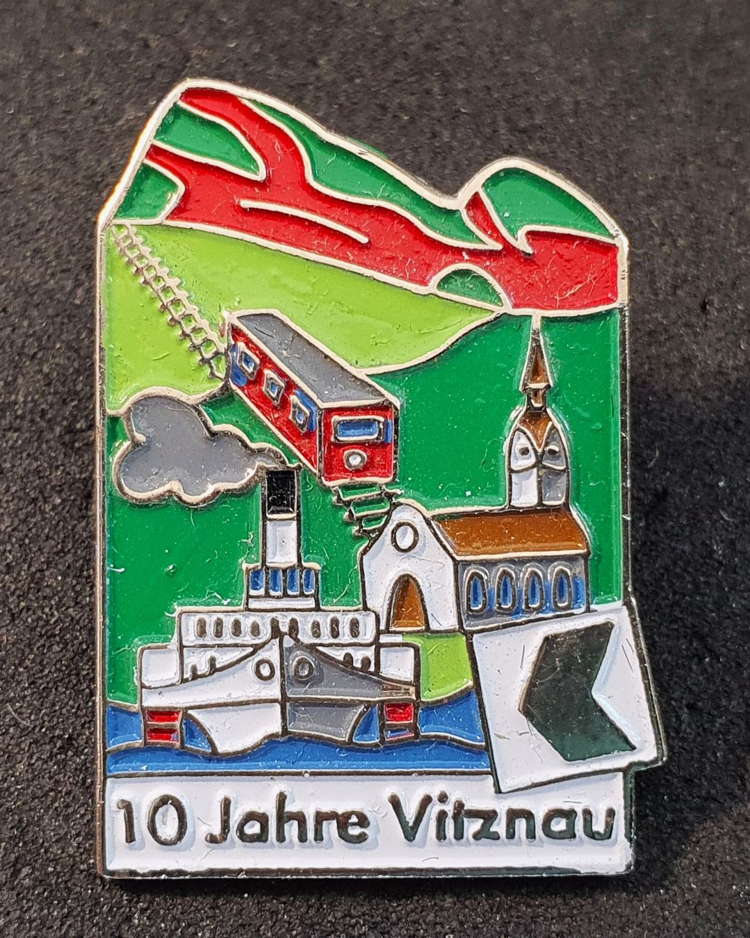 Placchette & Badge: Z381 - Pin 10 Jahre Vitznau – Usato da Reinach BL venduto da Boston-Verkauf