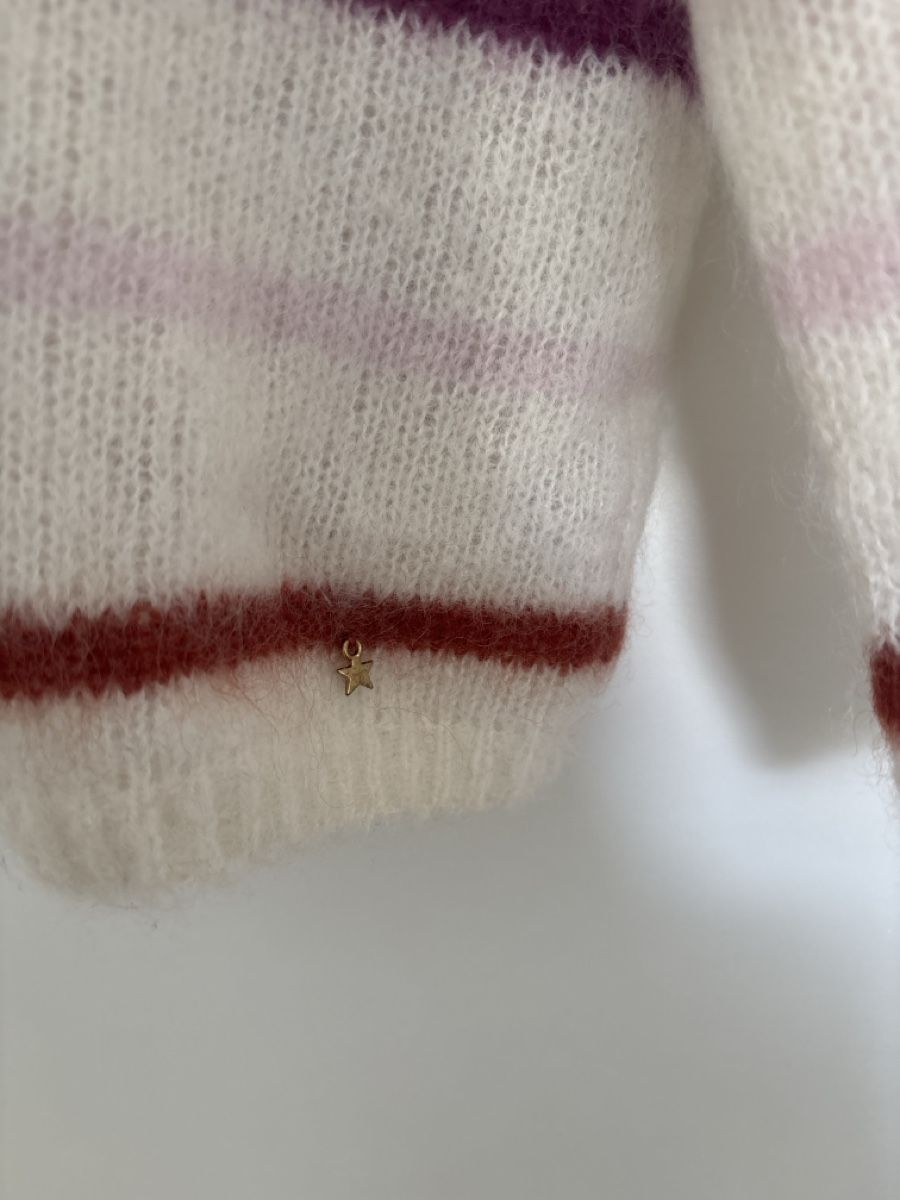 Des Petits Hauts Maglioni & Felpe: Pull Des Petits Hauts modèle Brett rayé blanc taille T1 – Usato da Prilly venduto da emi_j6lb 1