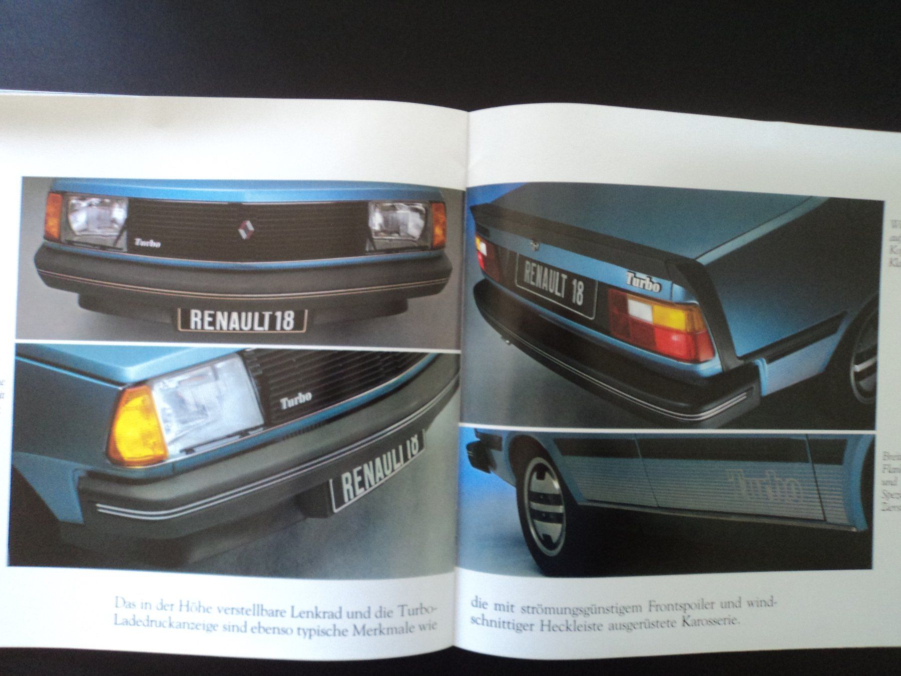 Renault Documenti: Prospekt Renault R18 Turbo ca. 1981 – Usato da Schwarzenburg venduto da modelCARama 7