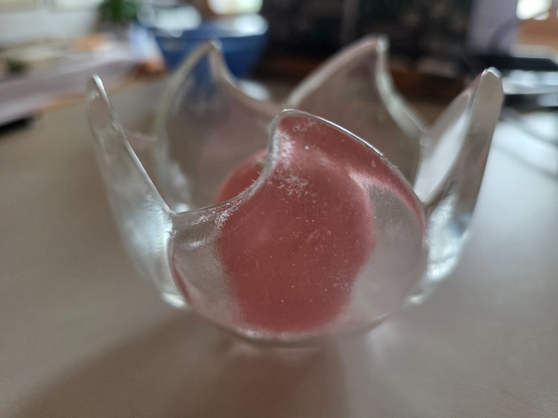 Portacandele: Tulpen Blumen Form Glas Kerzen Ständer Schale – Usato da Walterswil BE venduto da Lonitti 2