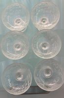 6 Dessertschalen Glas Fruchtmuster